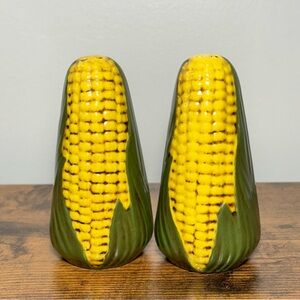 Vintage Corn on the Cob Salt & Pepper Shakers 4.5” Kitchen Decor